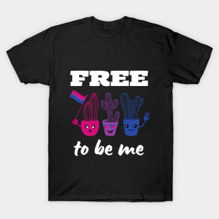 Free to be Me Cacti | Subtle Bi Pride T-Shirt